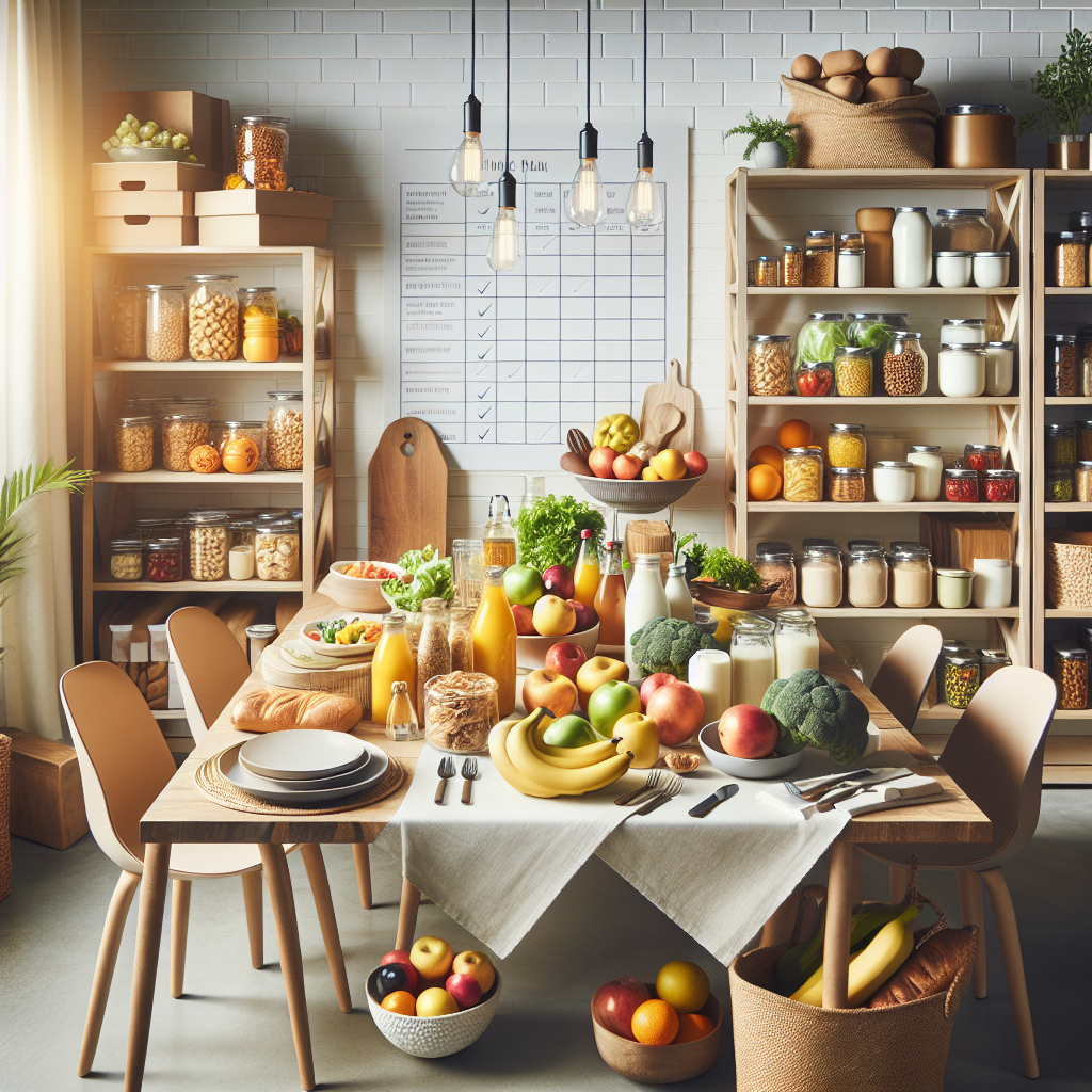 grocery list meal plan